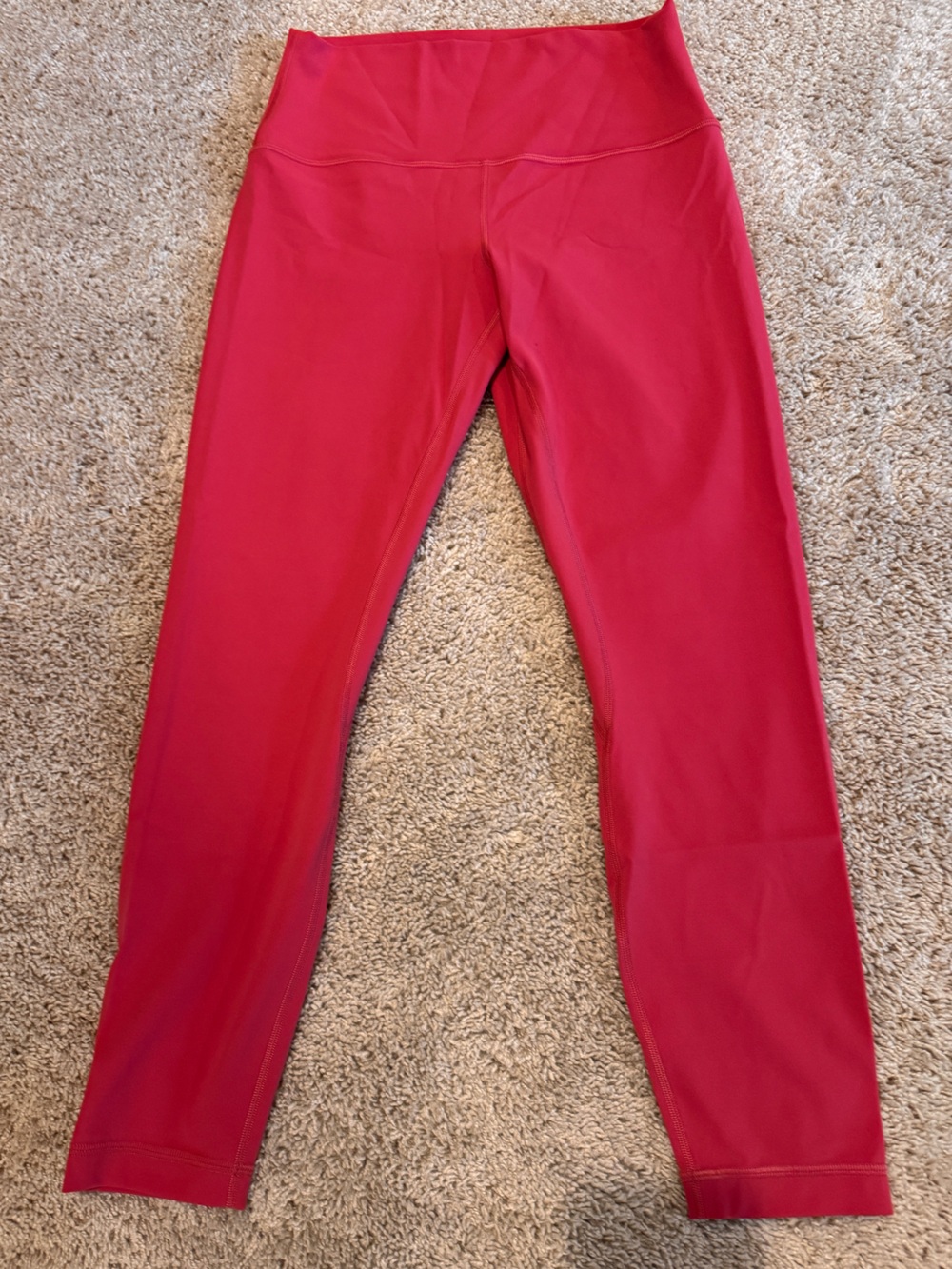 lululemon athletica Pink High-Waist 7/8 Leggings Medium